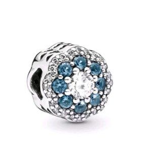 925 Sterling Silver Flower Charm